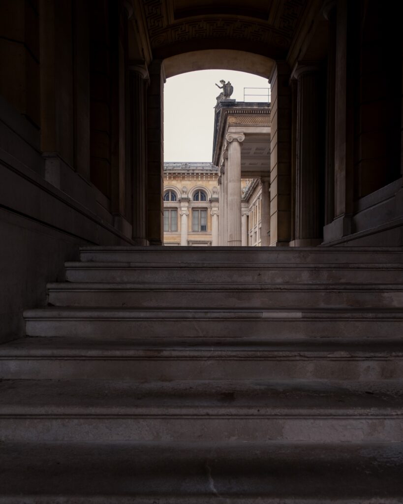 stairs leading to a museum in oxford