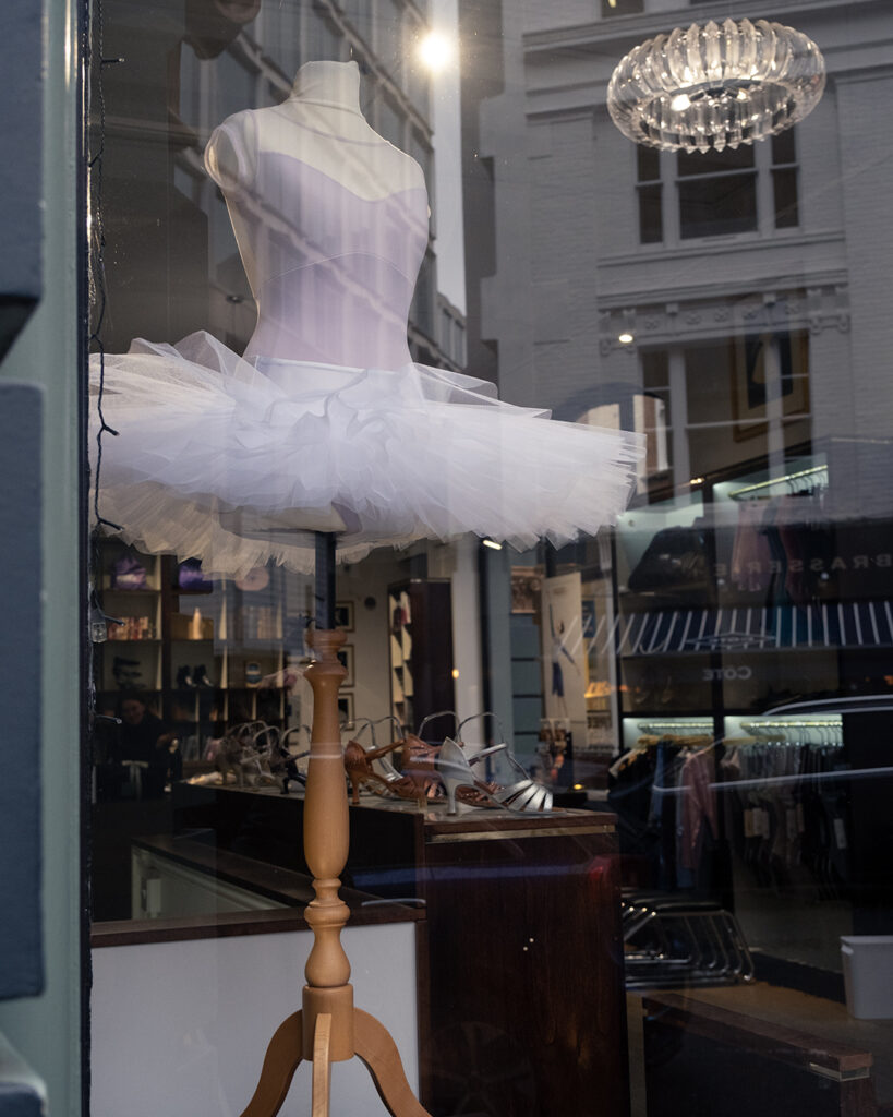 dancer dress in a shop